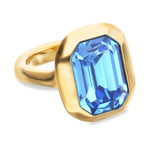 Gold and Blue Core Ring - ANI0864AZUORO-UNO de 50-Renee Taylor Gallery