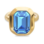 Gold and Blue Core Ring - ANI0864AZUORO-UNO de 50-Renee Taylor Gallery