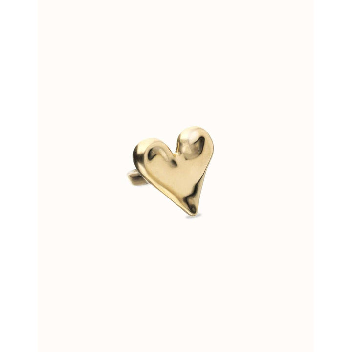 Golden Maxi Ring with Heart Shape - ANI0865ORO-UNO de 50-Renee Taylor Gallery
