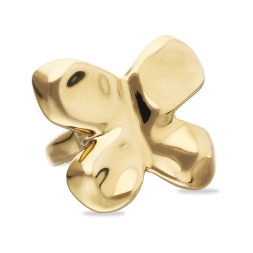 18k Gold Alloy Ring with the Shape of a Butterfly - ANI0870ORO000-UNO de 50-Renee Taylor Gallery