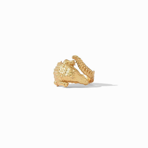 Alligator Ring-Gold - R196G-Julie Vos-Renee Taylor Gallery
