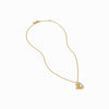 Alligator Solitaire Necklace - Gold-Julie Vos-Renee Taylor Gallery