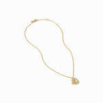 Alligator Solitaire Necklace - Gold-Julie Vos-Renee Taylor Gallery