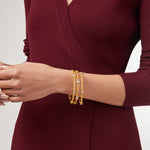 Antonia Bahamian Blue Bangle - BG268GBB-Julie Vos-Renee Taylor Gallery