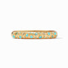 Antonia Iridescent Bahamian Blue Mosaic Hinge Bangle - BG271GIBB00-Julie Vos-Renee Taylor Gallery