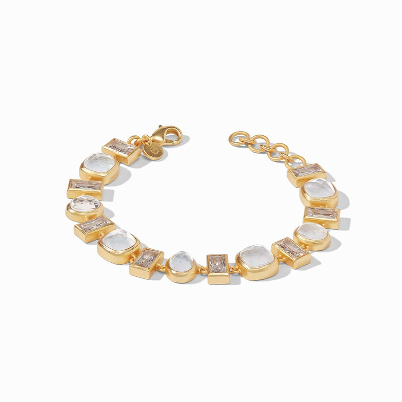Antonia Iridescent Clear Crystal Tennis Bracelet - BL191GIRC00-Julie Vos-Renee Taylor Gallery