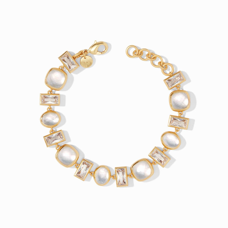 Antonia Iridescent Clear Crystal Tennis Bracelet - BL191GIRC00-Julie Vos-Renee Taylor Gallery