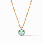 Antonia Bahamian Blue Solitaire Necklace - N448GBB00-Julie Vos-Renee Taylor Gallery