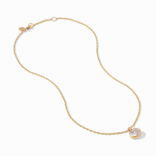 Antonia Solitaire Necklace - Cubic Zirconia-Julie Vos-Renee Taylor Gallery