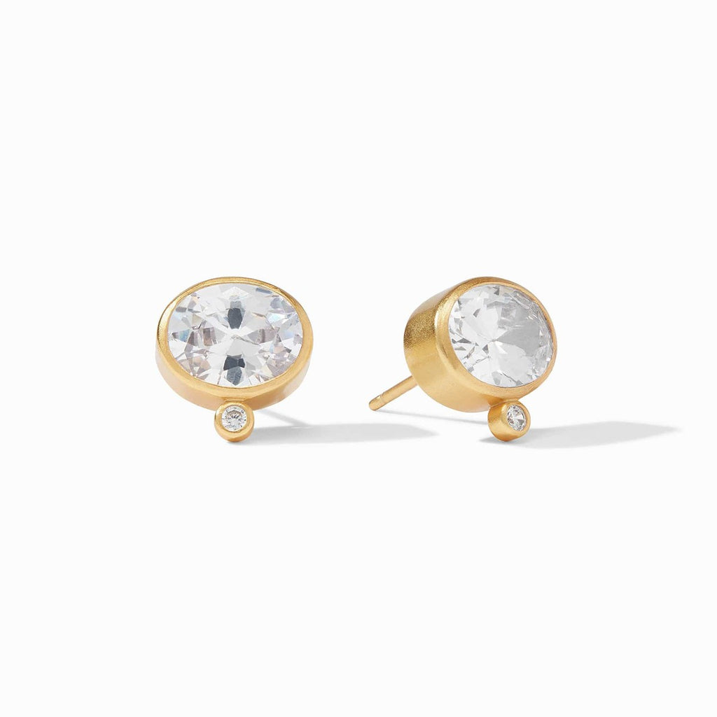 Antonia Cubic Zirconia Stud Earrings - ER808GCZ00-Julie Vos-Renee Taylor Gallery