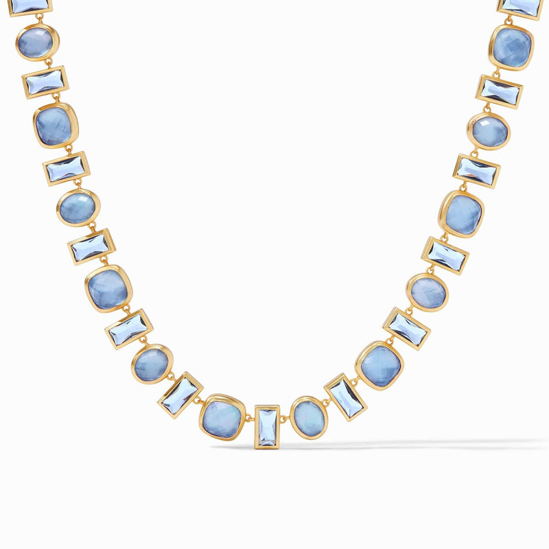 Antonia Iridescent Chalcedony Blue Tennis Necklace - N447GICA00-Julie Vos-Renee Taylor Gallery