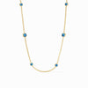 Aquitaine Station Necklace - Capri Blue-Julie Vos-Renee Taylor Gallery