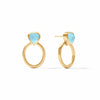 Aquitaine Demi Doorknocker Earring Capri Blue - ER875GICP00-Julie Vos-Renee Taylor Gallery