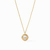 Astor Solitaire Iridescent Clear Crystal Necklace - N463GIRC00-Julie Vos-Renee Taylor Gallery