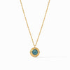 Astor Solitaire Iridescent Peacock Blue Necklace - N463GIPE00-Julie Vos-Renee Taylor Gallery
