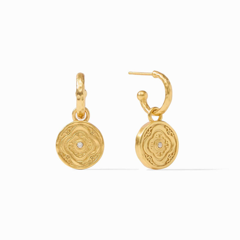 Astor 6-in-1 Charm Earrings - Iridescent Clear Crystal-Julie Vos-Renee Taylor Gallery