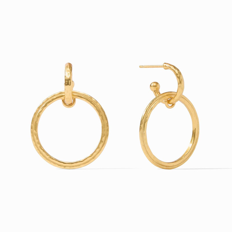 Astor 6-in-1 Charm Earrings - Iridescent Clear Crystal-Julie Vos-Renee Taylor Gallery