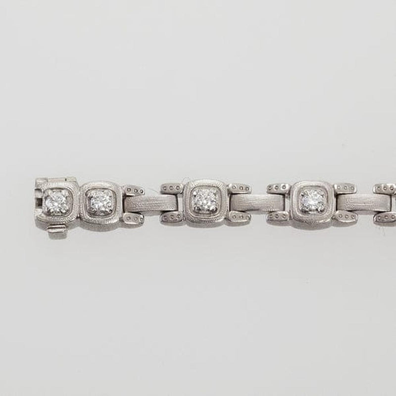 Platinum and Diamond "Path" Bracelet - B-29P-Alex Sepkus-Renee Taylor Gallery