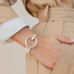 On-Off Bracelet - Silver Plated - B0147 MET03-CXC-Renee Taylor Gallery