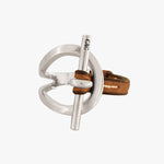 Laurel Leather Bracelet - Silver Plated, Camel Leather - B0159 MCA00-CXC-Renee Taylor Gallery