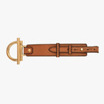 Sunrise Leather Bracelet - Gold Plated, Camel Leather - B0161 ORC00-CXC-Renee Taylor Gallery