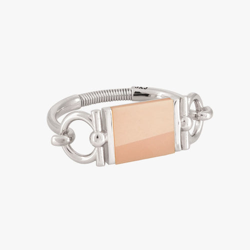 Omega Alejandra Bracelet - Silver Plated, Pink Methacrylate - B0167 MKR03-CXC-Renee Taylor Gallery