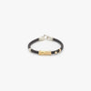 Leather Bracelet with Cylindrical Gold Element - B2180-Misani Milano-Renee Taylor Gallery