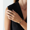 Leather Bracelet with Cylindrical Gold Element - B2180-Misani Milano-Renee Taylor Gallery