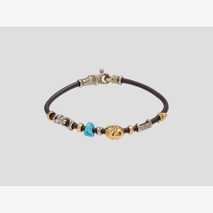 Turquoise, Labradorite Bracelet - B701-Misani Milano-Renee Taylor Gallery