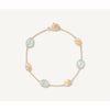 18K Siviglia Gold Bracelet w/Aquamarine - BB1874 AQ01 Y-Marco Bicego-Renee Taylor Gallery