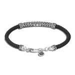 Classic Chain Leather Station Bracelet - BB900014BL-John Hardy-Renee Taylor Gallery