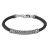 Classic Chain Leather Station Bracelet - BB900014BL-John Hardy-Renee Taylor Gallery