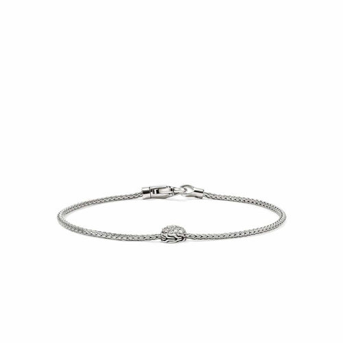 JH Essential Pavé Bracelet, Sterling Silver, Diamonds, 1.8MM - BUP987612DI-John Hardy-Renee Taylor Gallery