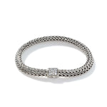 Icon Bracelet, Sterling Silver, Pavé, 6.5MM - BBS90422RVBLS2-John Hardy-Renee Taylor Gallery