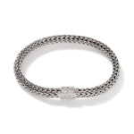 Icon Bracelet, Sterling Silver, Pavé, 6.5MM - BBS90422RVBLS2-John Hardy-Renee Taylor Gallery