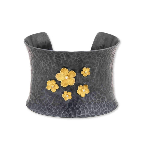 5 Buttercup 48MM Cuff with Diamond by Lika Behar