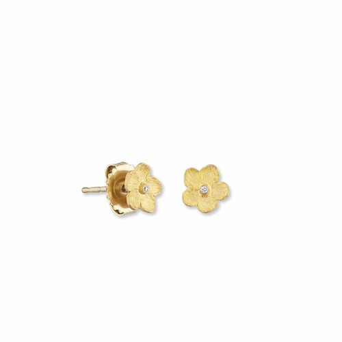Buttercup Studs with Diamond by Lika Behar