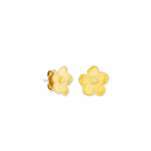Buttercup Studs with Diamond by Lika Behar