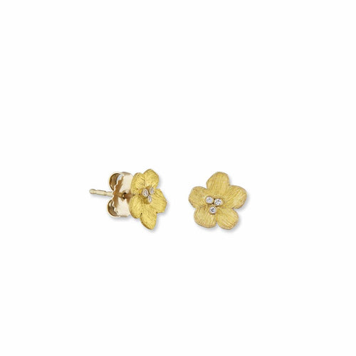 Buttercup Studs with Diamond by Lika Behar