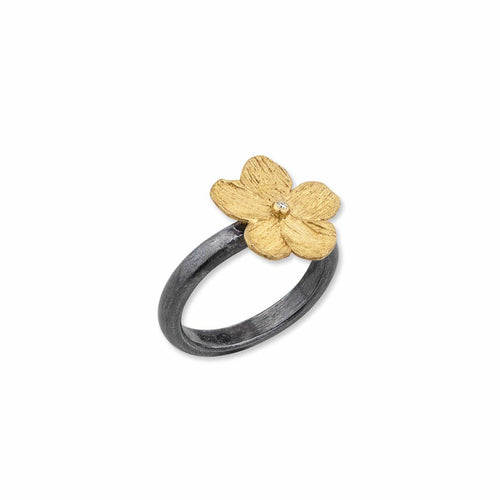 Buttercup Ring with Diamond by Lika Behar