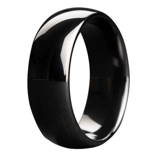 (6mm) Black Ceramic Dome High Polish Finish - 6BC111-Heavy Stone-Renee Taylor Gallery