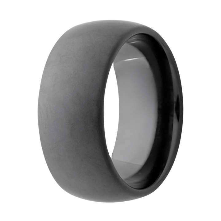 Black Matte Dome Ring - 8BC611-Heavy Stone-Renee Taylor Gallery