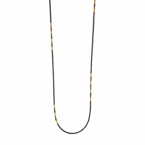 Landelon Black Spinel Necklace 91.5cm