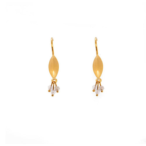 Bliss Cluster Earrings with Labradorite in 24K Gold Vermeil - BE1LAB-Joyla-Renee Taylor Gallery