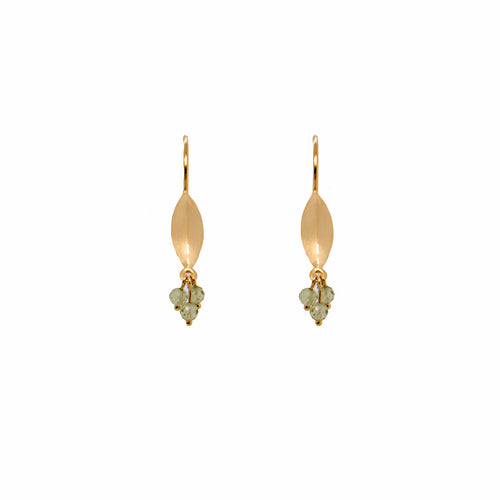 Bliss Peridot 24K Gold Vermeil Earrings-Joyla-Renee Taylor Gallery