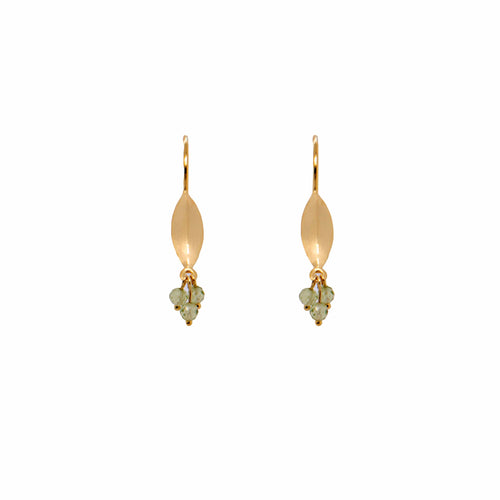 Bliss Peridot 24K Gold Vermeil Earrings-Joyla-Renee Taylor Gallery