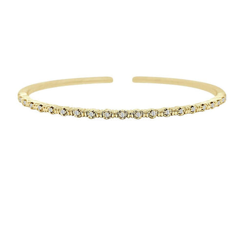 18K Marrakech Diamond Stackable Bangle - BG337 B YW M5-Marco Bicego-Renee Taylor Gallery