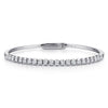 14K White Gold Diamond Bangle - BG3975-62W45JJ-Gabriel & Co.-Renee Taylor Gallery