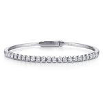 14K White Gold Diamond Bangle - BG3975-62W45JJ-Gabriel & Co.-Renee Taylor Gallery