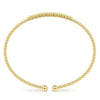 14K Yellow Gold Bujukan Cuff Bracelet with Diamond Stations - BG4118-62Y45JJ-Gabriel & Co.-Renee Taylor Gallery